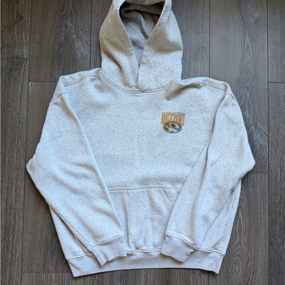 Hollister Light Gray Mizzou Crewneck Hoodie